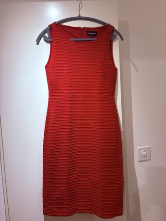 Armani Damen Kleid Rot Grösse 42 (IT) 