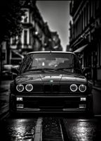 BMW Oldtimer Leinwandbild 50x70cm NEU