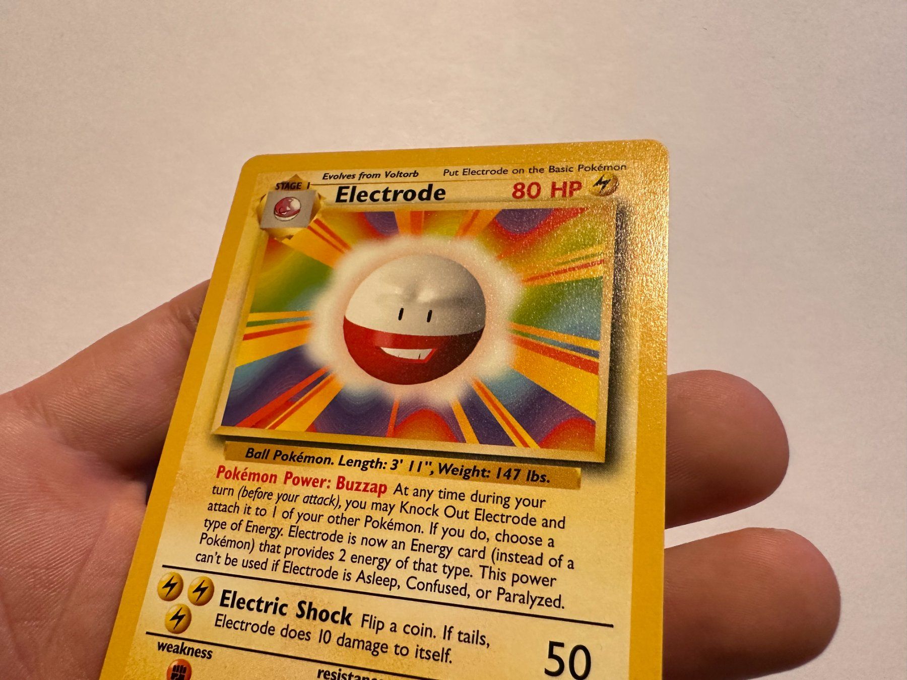 Pokémon Carte collezionabili: Electrode non holo Base EN – Usato da Hagendorn venduto da Pokecollectorch 4