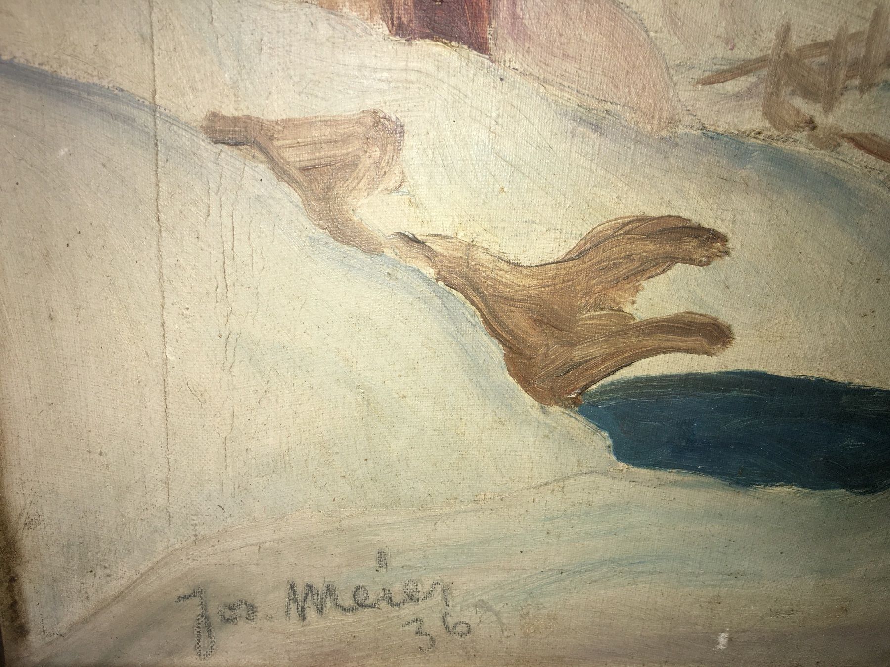 Dipinti: Winterlandschaft J. Meier 1936 – Usato da Kriens venduto da Clevero 2
