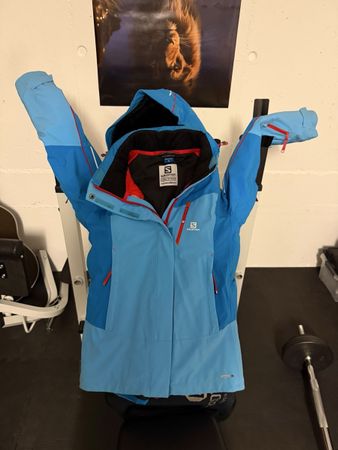 Salomon Skijacke blau Grösse S gebraucht