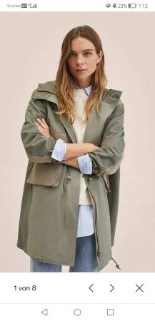 Mango Safari Parka khaki S 36