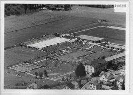Flugaufnahme Wil SG Sportanlagen Schwimmbad Photo: 90x125mm