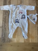 Baby-Jungen Strampler mit Mütze, Gr. 56/62