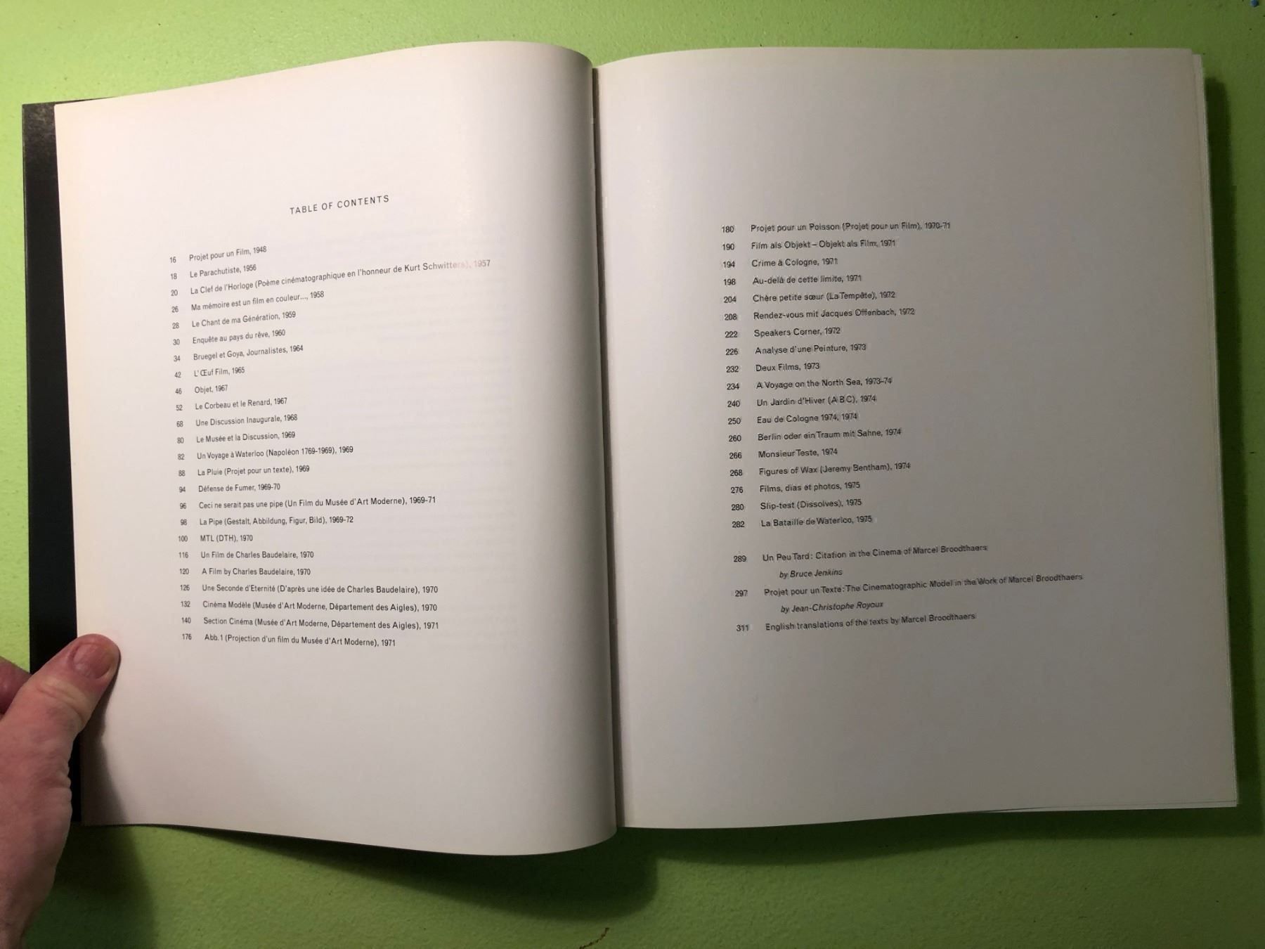 Libri: Marcel Broodthaers: Cinéma – Usato da Zürich venduto da allp 2