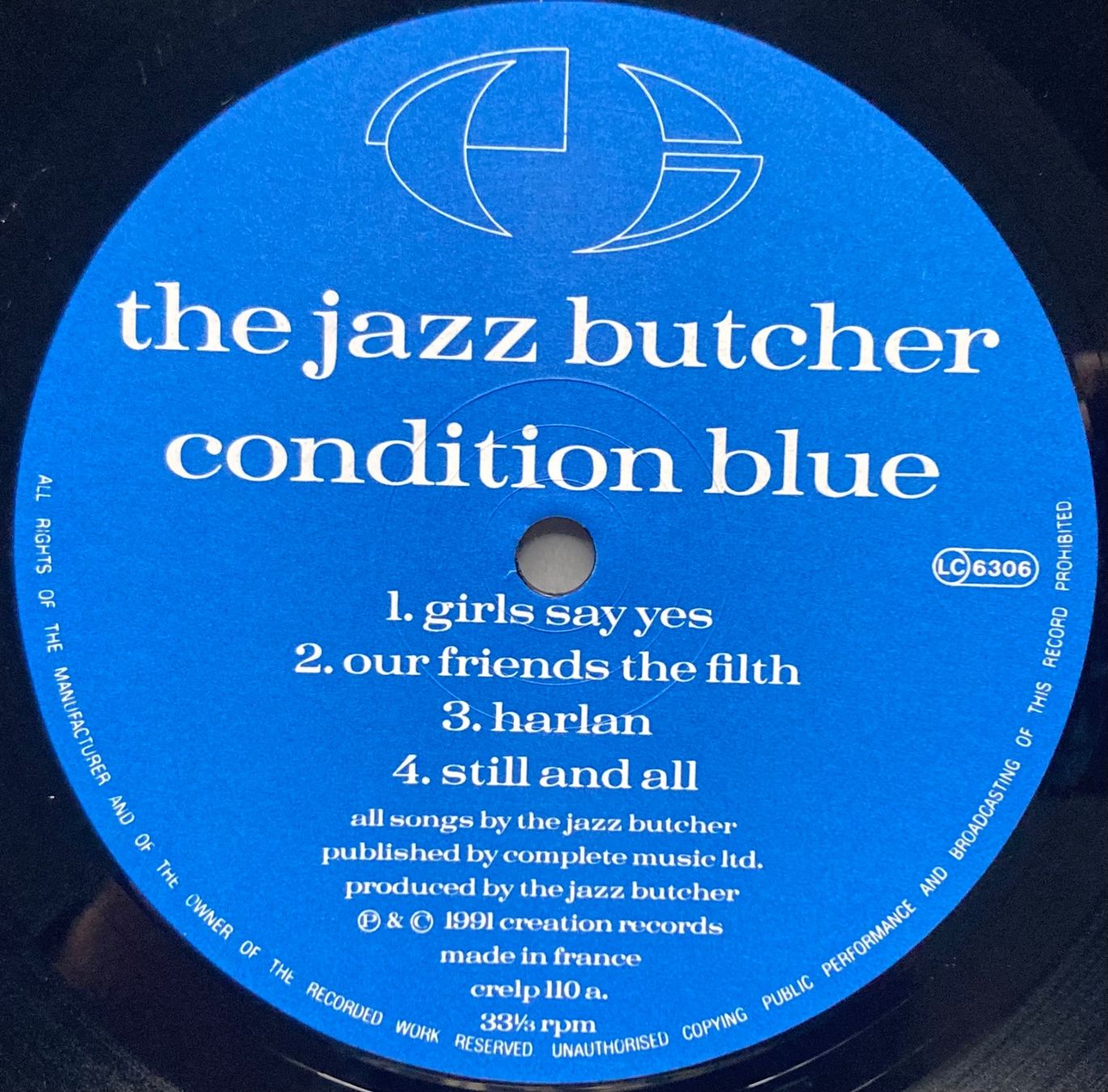 Schallplatten: THE JAZZ BUTCHER - CONDITION BLUE – Gebraucht aus Poliez-Pittet von Newtown-Records 3