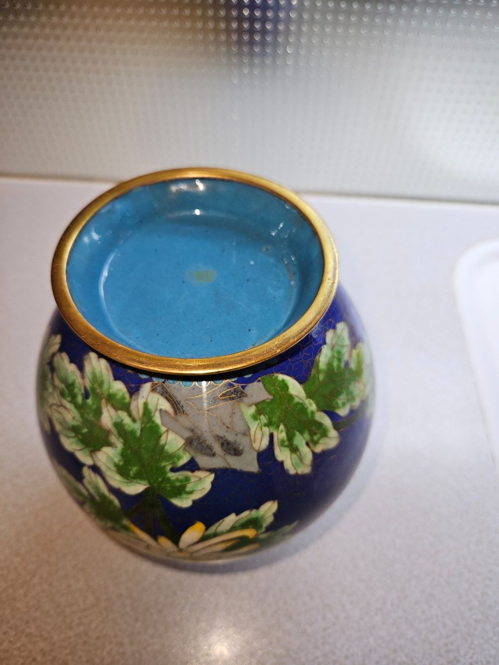 Vase & Récipients: Schöne Cloisonne Vase antik blau – D'occasion à Urdorf par Colina 4