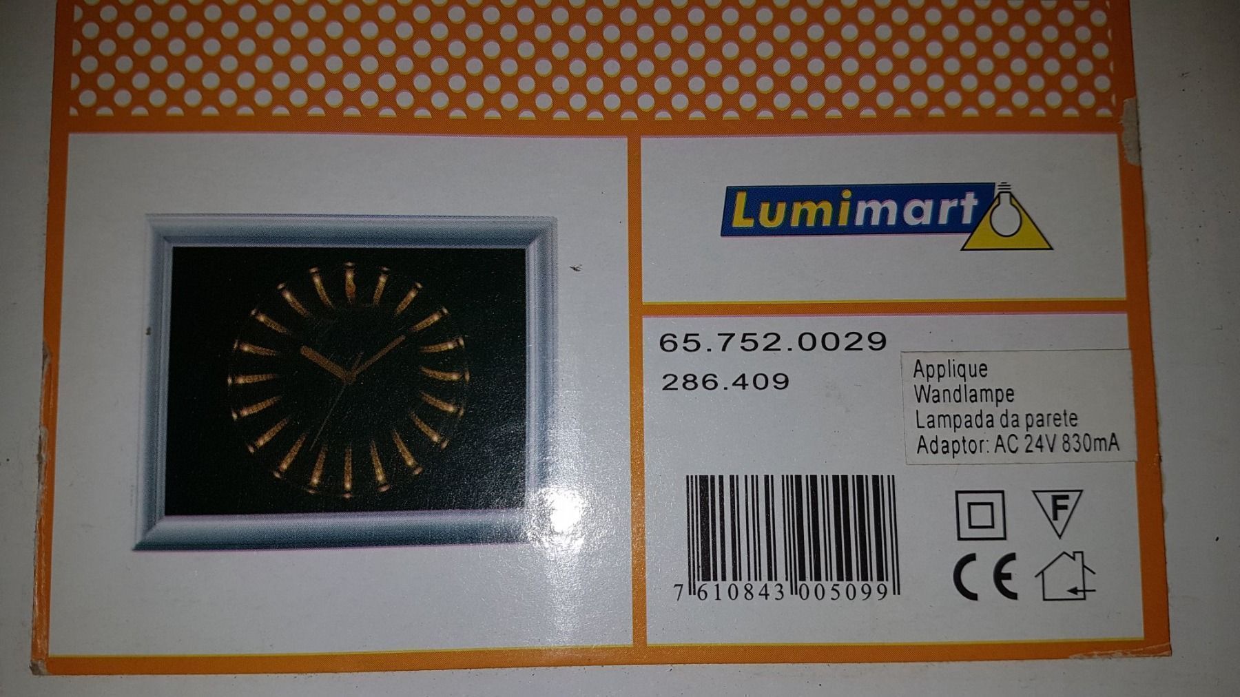 Orologi: Wanduhr Lumimart – Usato da Gwatt (Thun) venduto da Letzte-Chance-III