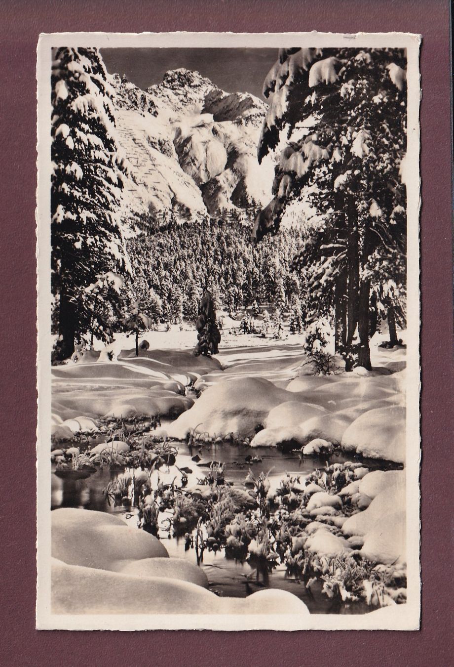 Cartoline postali: Winter im ENGADIN - 1937 – Usato da Pully venduto da nicecards