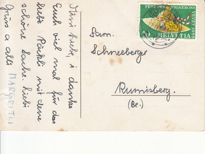 Cartoline postali: Leubringen 1955 – Usato da Bürglen TG venduto da StampGraf 1