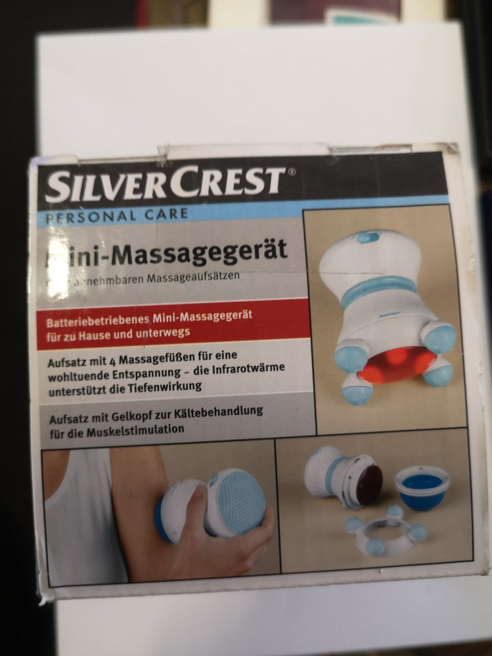 SilverCrest Dispositivi per massaggi: Mini MassageGerät Silver Crest abnehmbare Massageaufsätze – Nuovo e nell'imballaggio originale da Kloten venduto da Euroasia 2