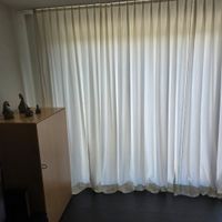 Seiden-Nachtvorhänge hellbeige 