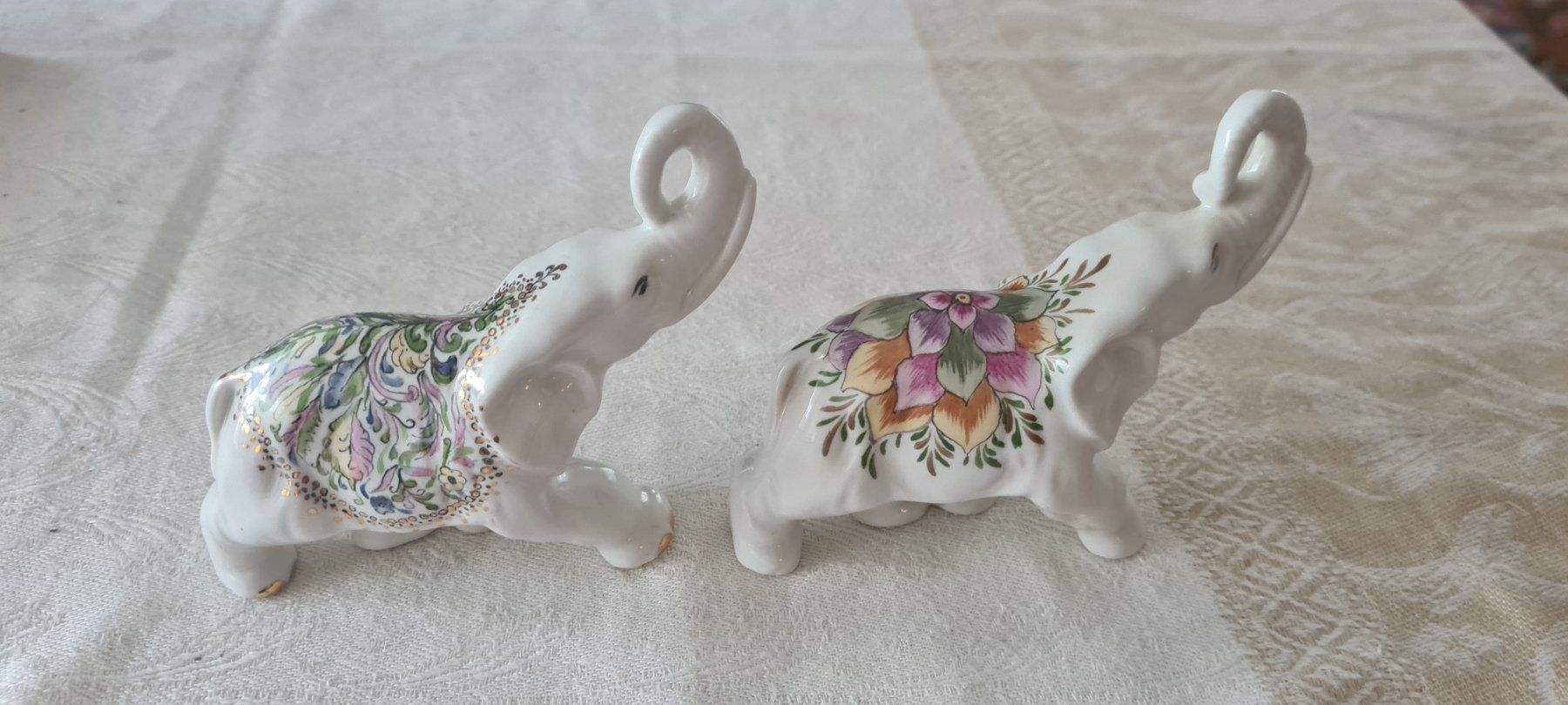 Statuette: 2 Elefanten Handgemalen – Usato da Schlieren venduto da Noni19 1