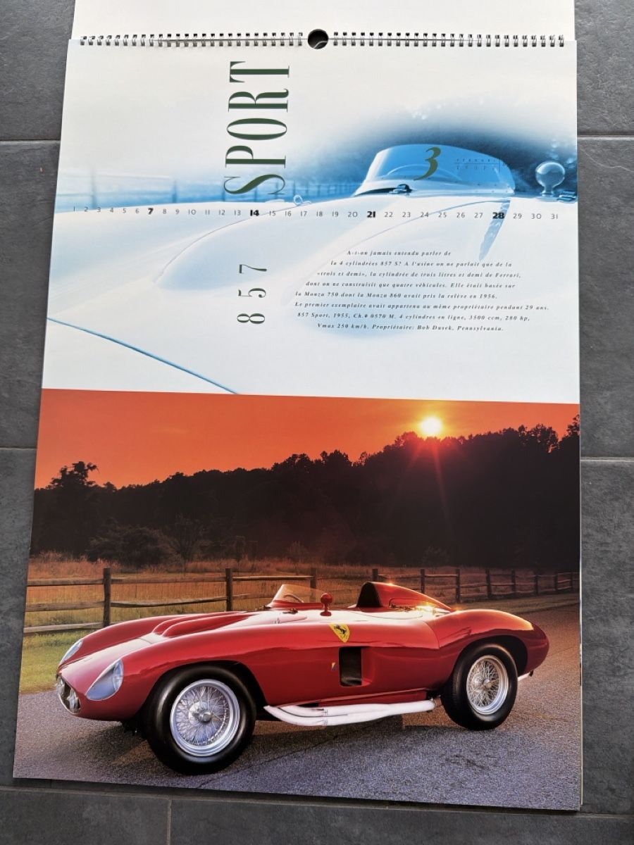 Ferrari Calendari: Original Ferrari Kalender 1999 – Usato da Wolfwil venduto da Rolex1 3
