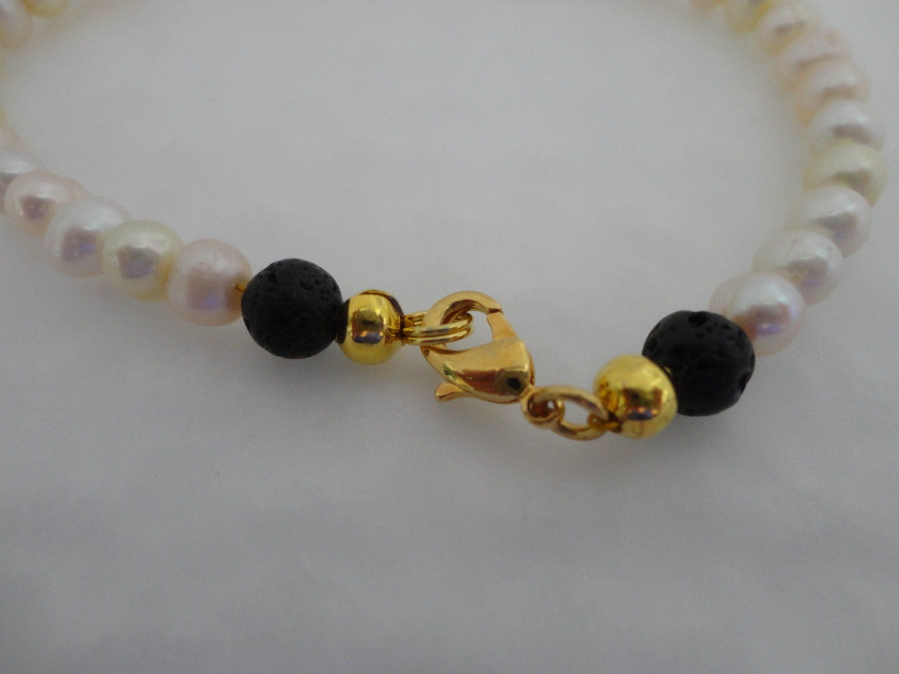 Bracciali & Braccialetti: Aktion/ Armband - Zuchtperlen/Lava – Nuovo (secondo la descrizione) da Biberist venduto da tl-schmuck 1