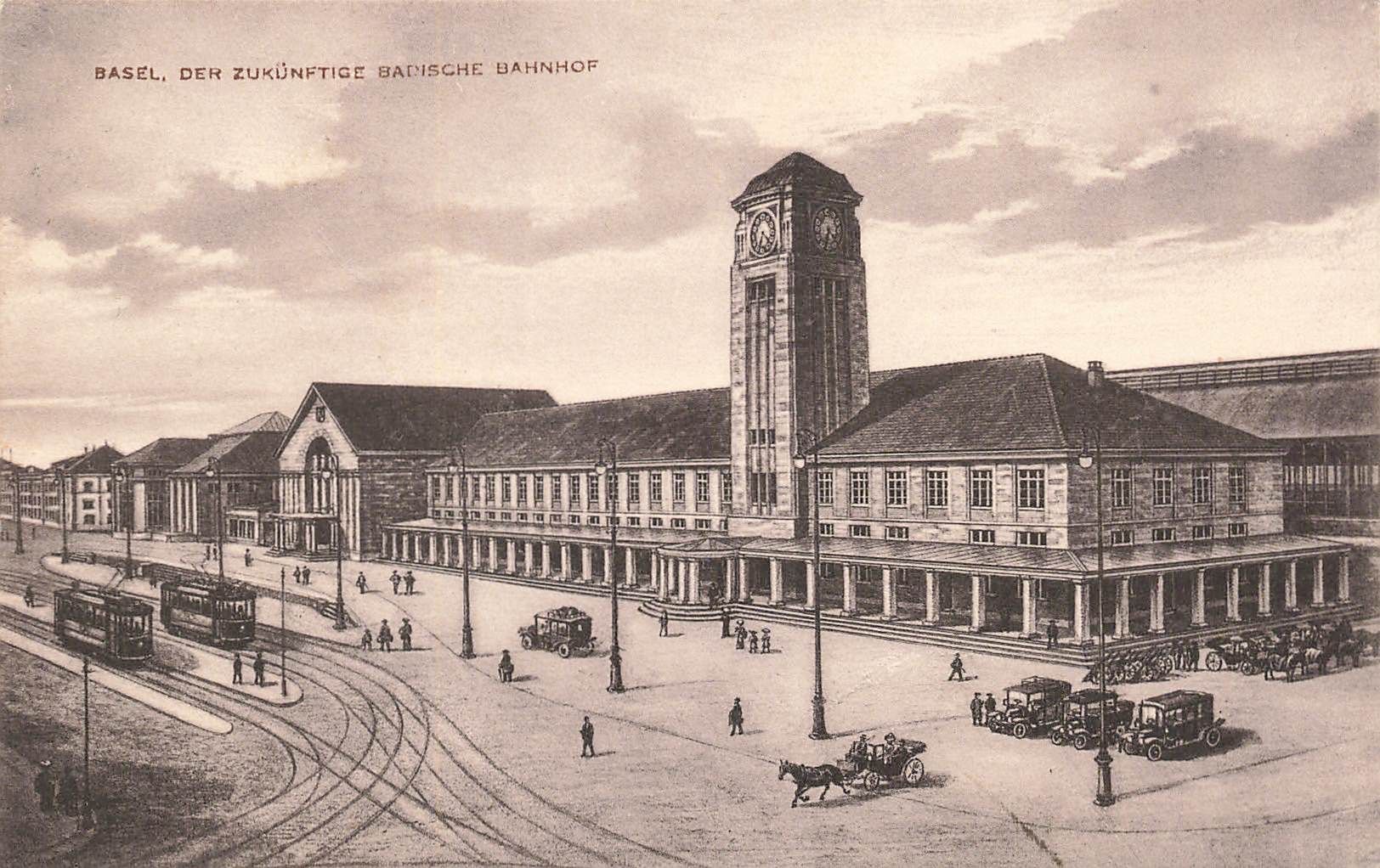 Ansichtskarten: Basel BS Tram Straßenbahn Bahnhof – Gebraucht aus Biasca von Blenio71