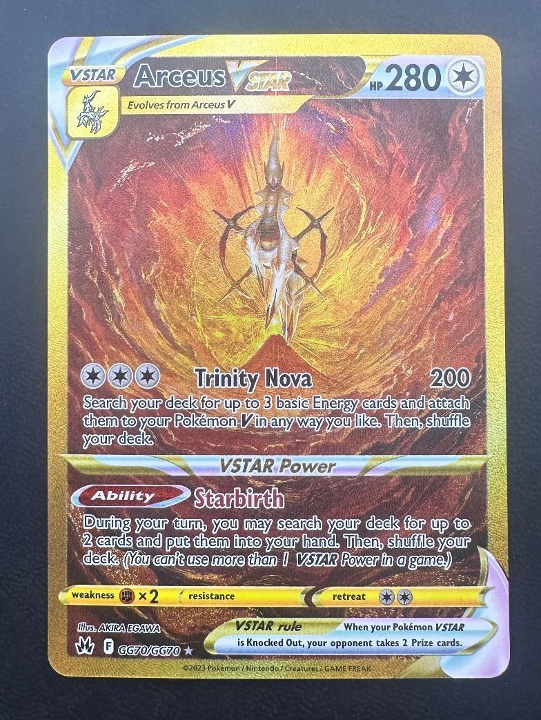 Pokémon Carte collezionabili: Arceus VSTAR GG70 NM – Usato da Obergerlafingen venduto da collector-shop.ch
