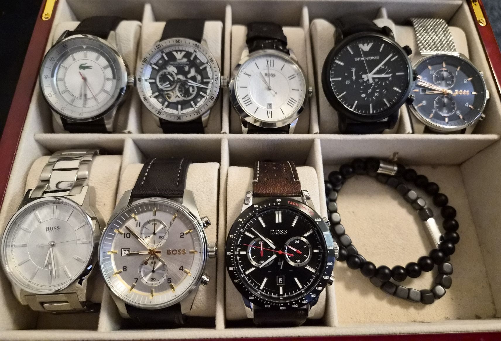 Orologi: Uhren- Sammlung Boss, Armani, Lacoste – Nuovo (secondo la descrizione) da Basel venduto da Boni8