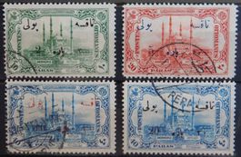Türkei Porto Kat. 39-42 gest. 1914 Kat. 30 Euro