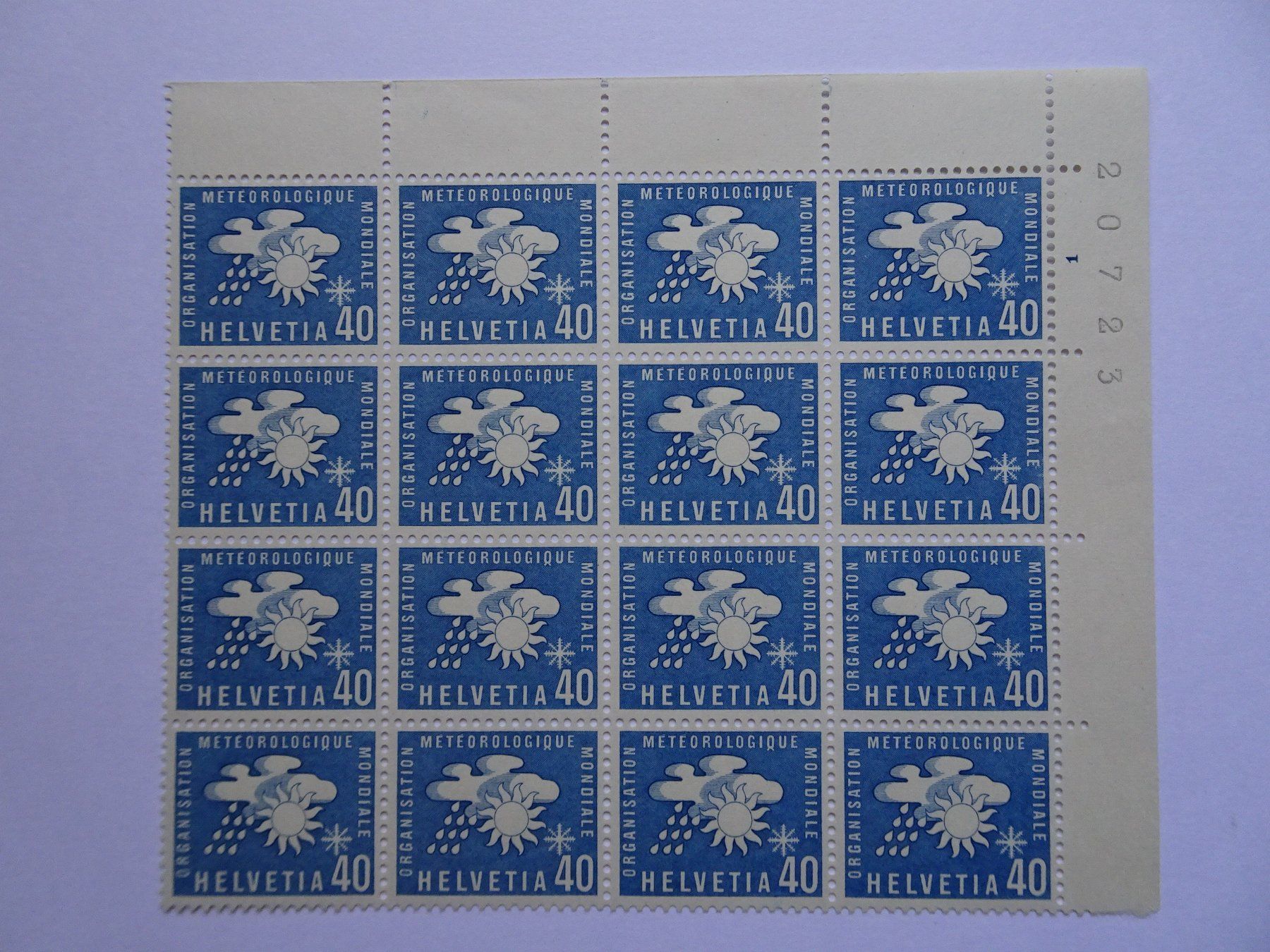 Tous les timbres: OMM 1956** – Neuf (Voir description) à Aadorf par Chnorli-Furz