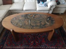 exkl. Fossilien Muscheln Tisch Clubtisch Sofatisch 160x80cm