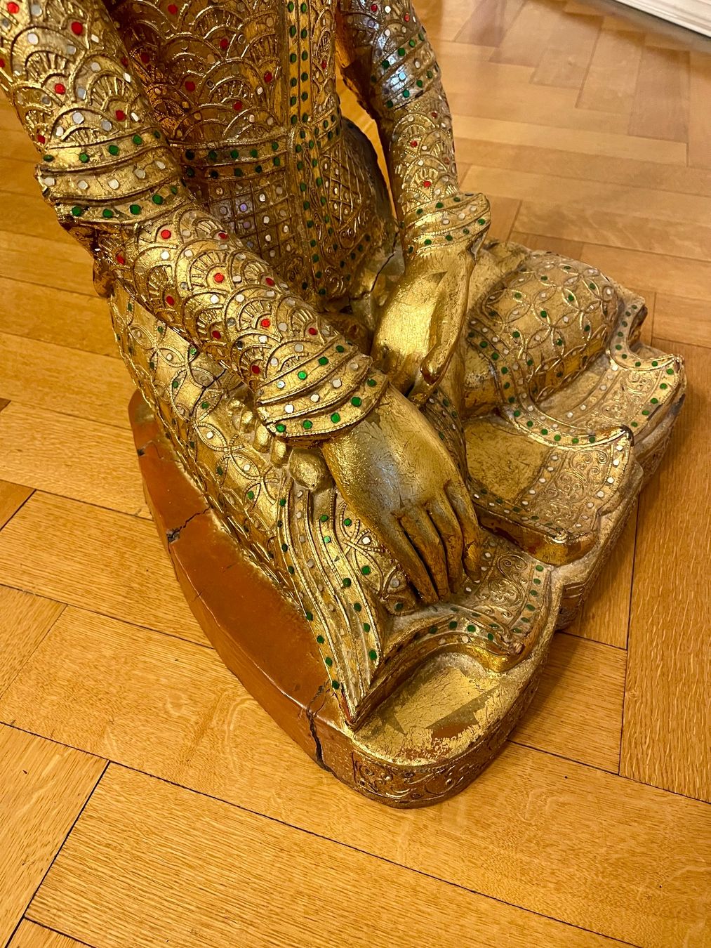 Skulpturen & Statuen: Statue bois sculpter de Bouddha Thaïlandaise Or Fin! – Gebraucht aus lausanne von sultan18 3