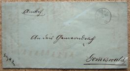 FALTBRIEF VORPILATELIE UZNACH - GOMMISWALD 1870