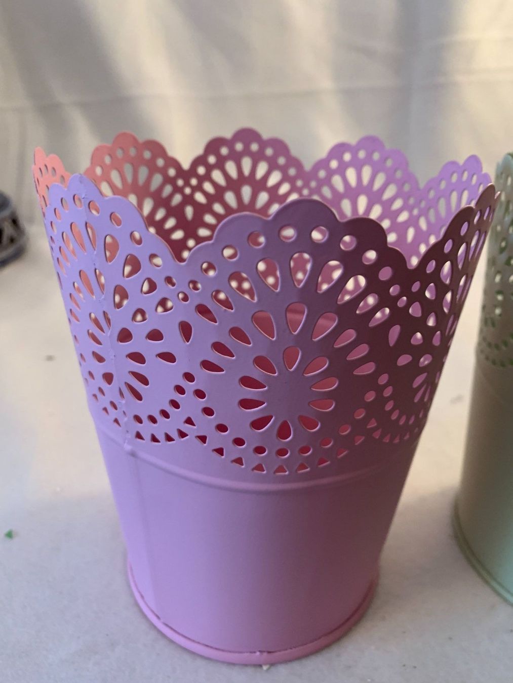 Pots de fleurs: 3 bunde Metallgefässe   108 – Neuf (Voir description) à Schötz par amore14 2