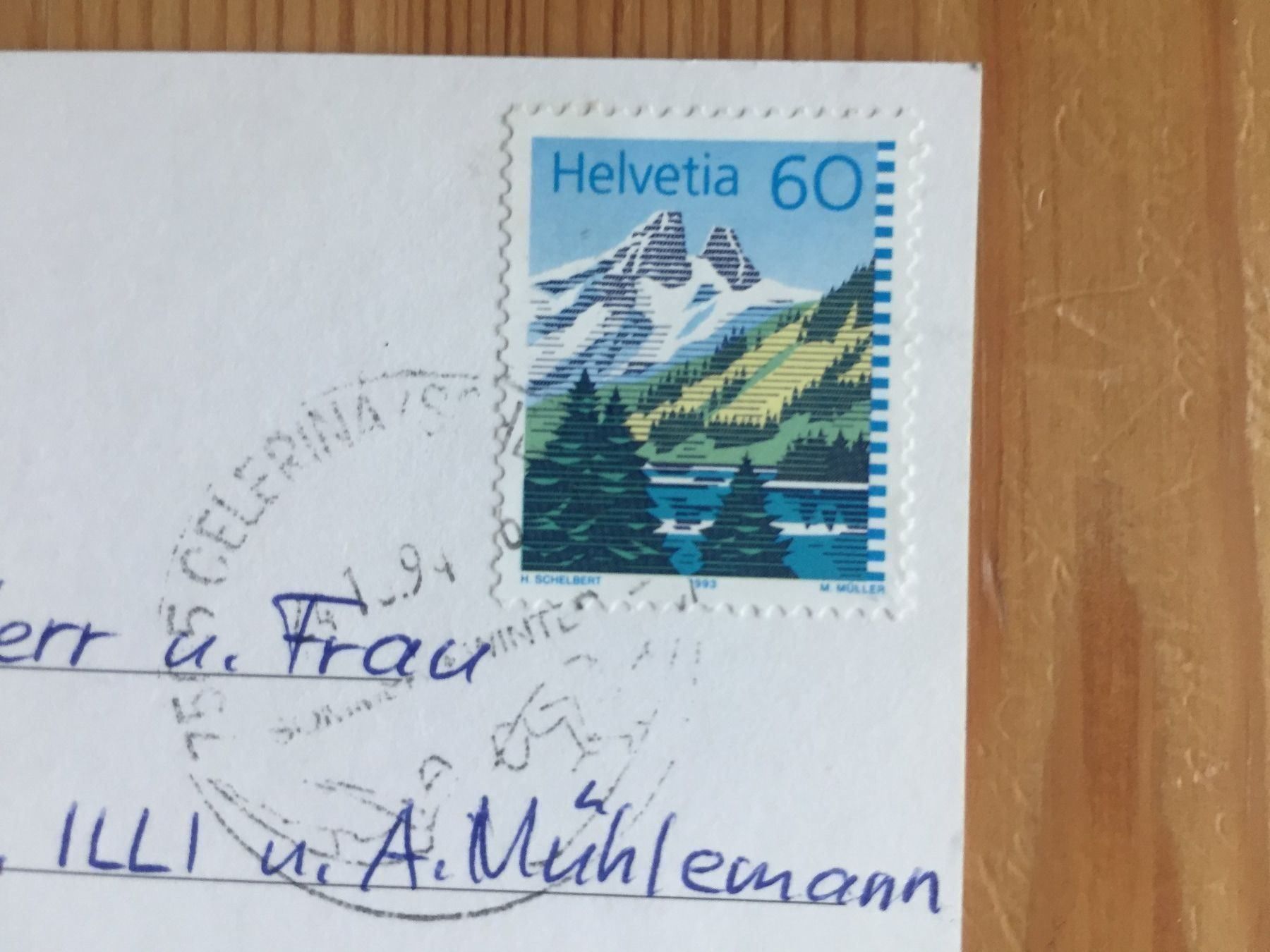 Cartoline postali: Celerina Oberengadin - AK 1994 – Usato da Oberuzwil venduto da Henri09 1