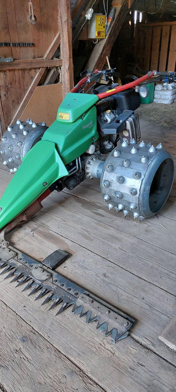 Rapid Tutte le macchine: Rapid Motormäher Euro 4 inkl. Kreiselheuer Fahr + Hill Rake – Usato da Grünen venduto da Doedel22 1