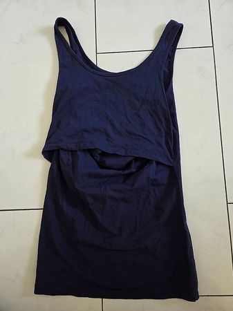 Stll Tanktop Anna Field Mama Gr M dunkelblau