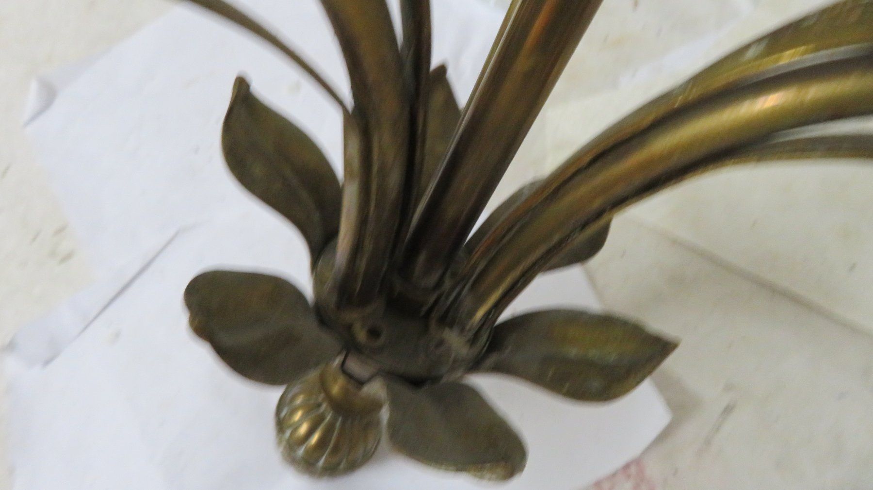 Lustres & lampes de plafonds: Deckenleuchte 3-armig Jugendstil messing – D'occasion à Wetzikon ZH par morda1954 4