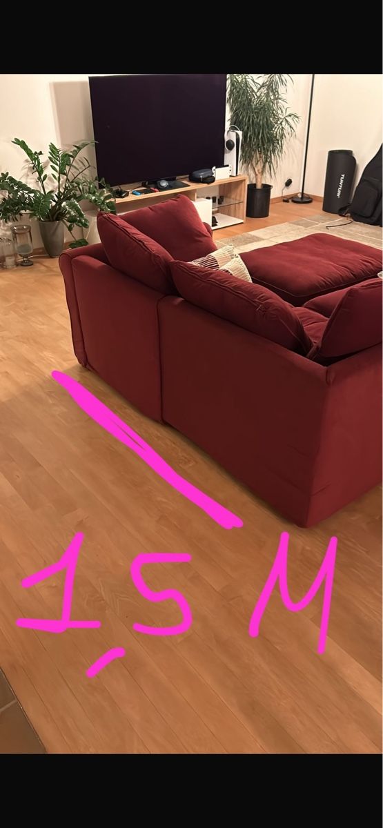 Ikea Divani: IKEA couch , very good conditions , burgundy – Usato da Zug venduto da mic_8hzn 5