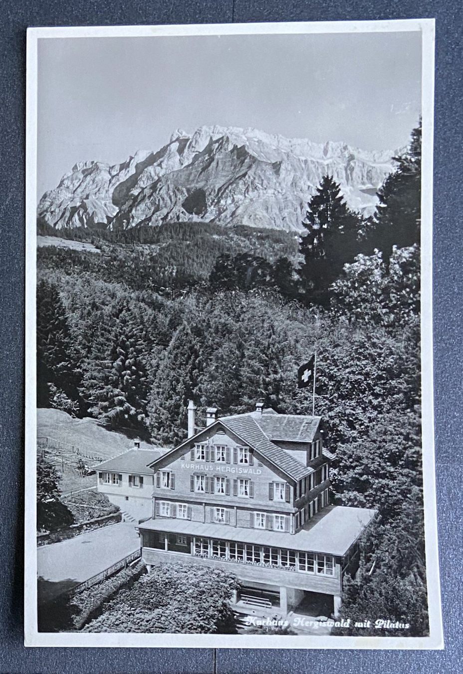 Cartoline postali: AK Kurhaus Hergiswald mit Pilatus – Usato da Böckten venduto da Hansi36