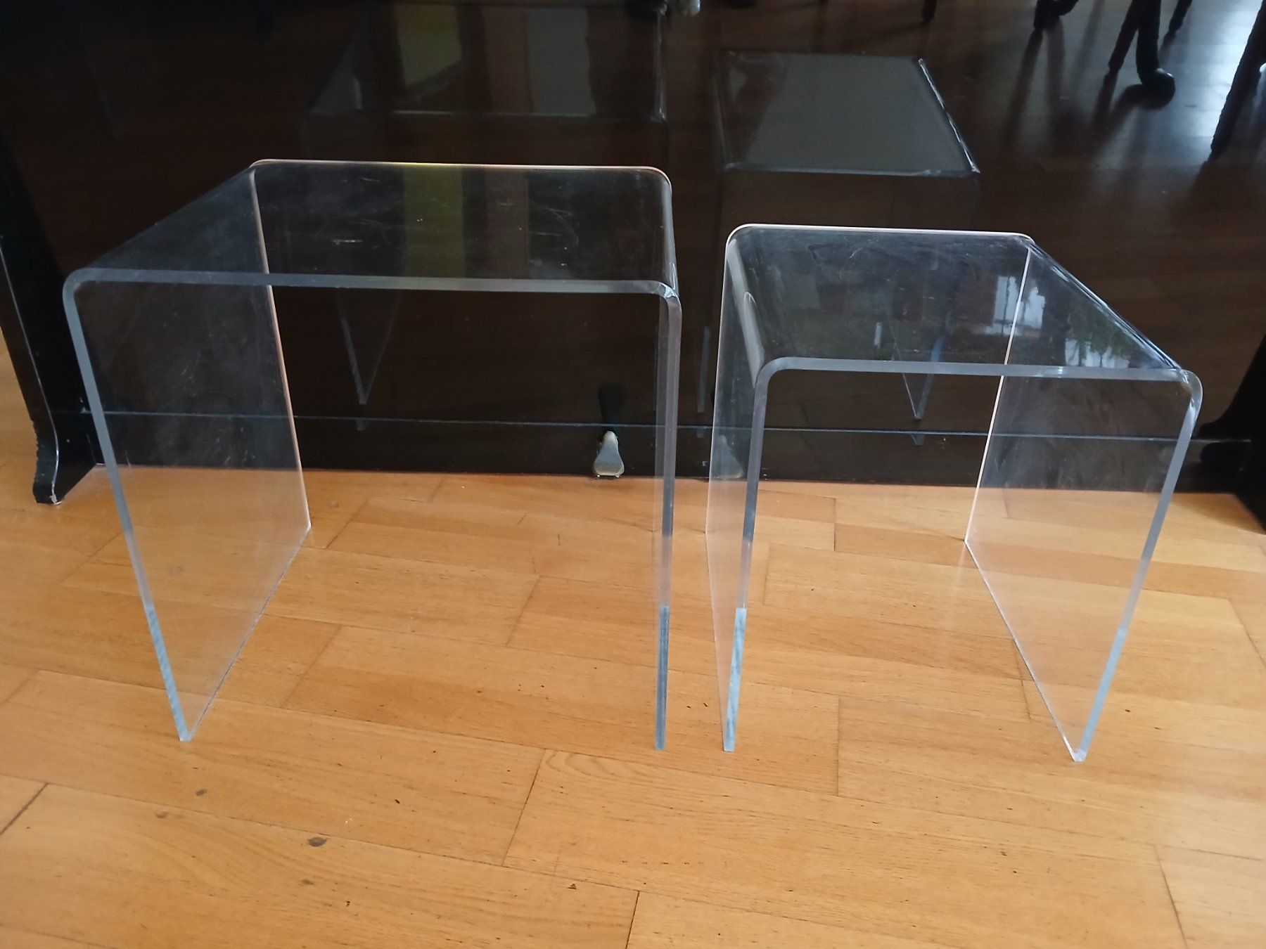 Tavoli: 2 Satztische Acrylglas – Usato da Zumikon venduto da Vollvintage 2