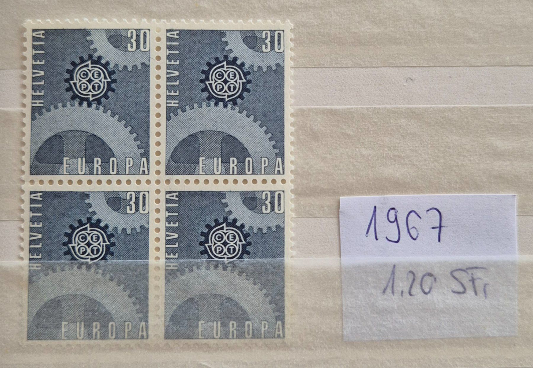 Tutti i francobolli: 4er Block 1967 postfrisch – Usato da Buus venduto da papillon098
