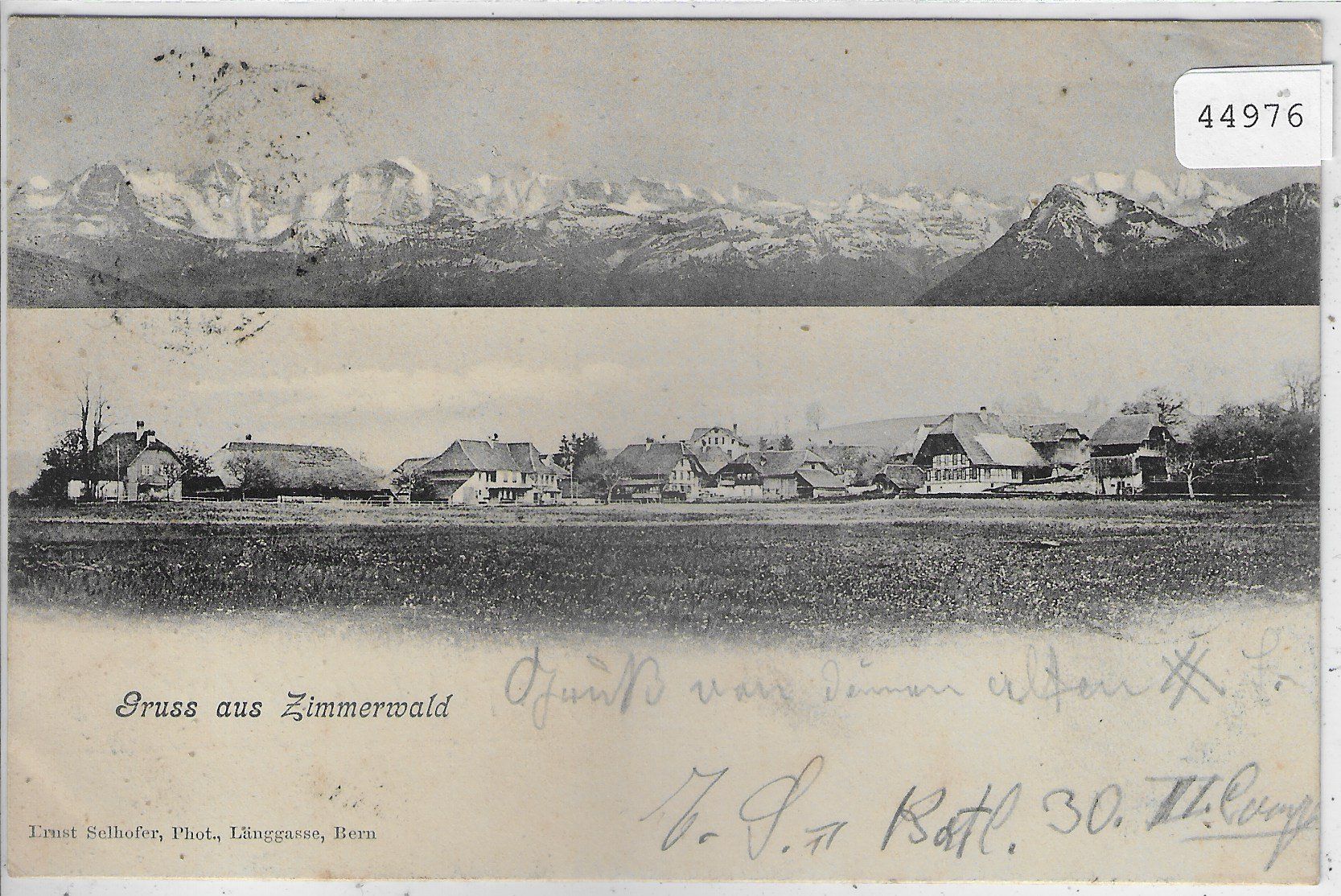 Ansichtskarten: Gruss aus Zimmerwald Obermuhlern – Gebraucht aus Ettingen von Kartenplanet