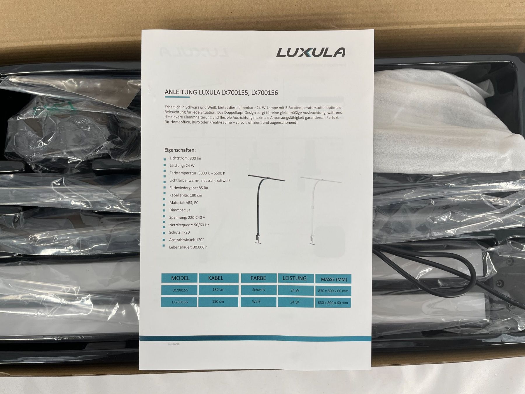 Lampen: LUXULA "Lampe LED de table" – Neu und originalverpackt aus Lausanne von PlusValue_Lausanne 3