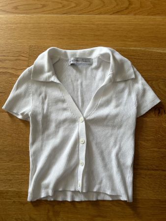 Weisses Top von Bershka, Grösse S