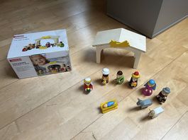 Krippe für Kinder aus Holz Spielkrippe