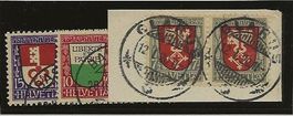 1919  Juventute Serie im Paar gestempelt