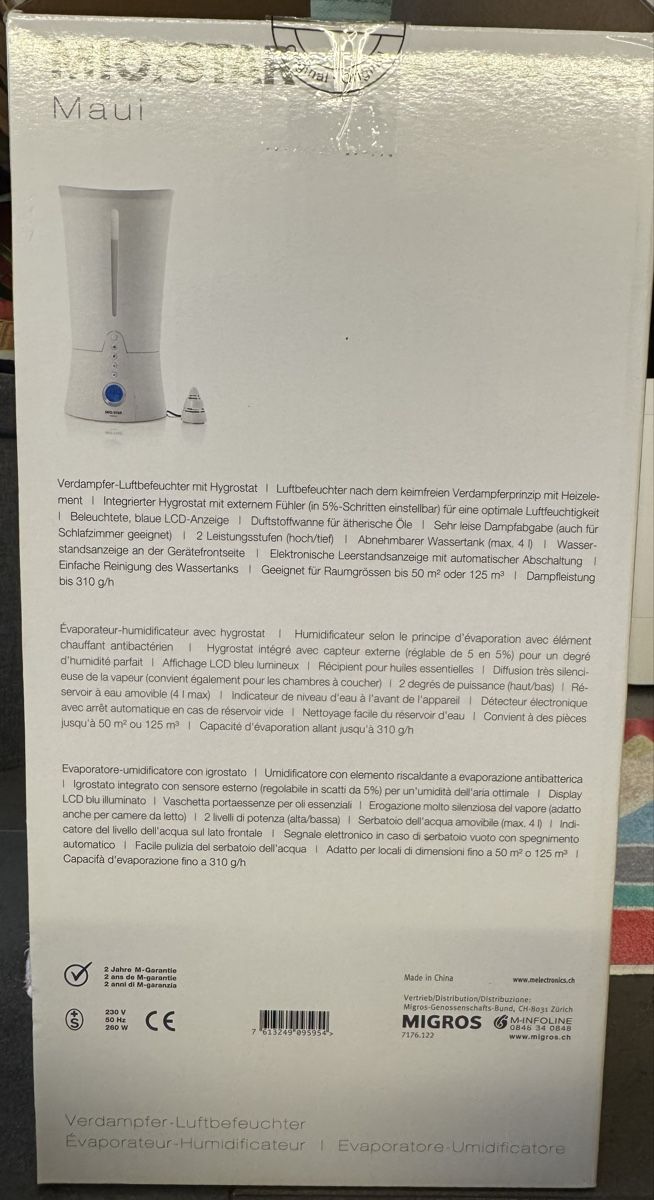 Mio Star Umidificatori d'aria: Luftbefeuchter Mio Star Humidifier 260 – Nuovo (secondo la descrizione) da Samstagern venduto da rhubi1968 1
