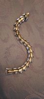 Bracelet Chaîne écailles dragons acier Bicolore Neuf