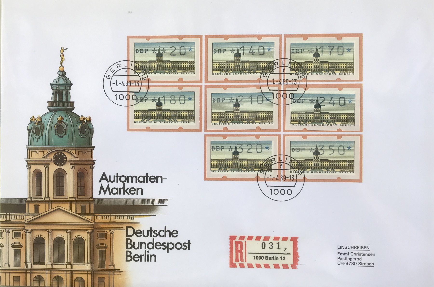 Tutti i francobolli: FDC MAXI AUTOMATEN-MARKEN – Usato da Ostermundigen venduto da crazy-horse-1840