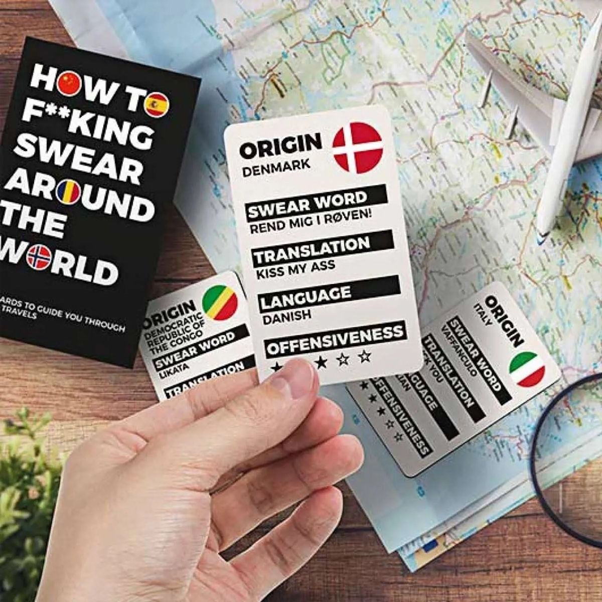 Giochi: How to swear around the world card deck – Nuovo e nell'imballaggio originale da Zürich venduto da ann_in_zuri 3