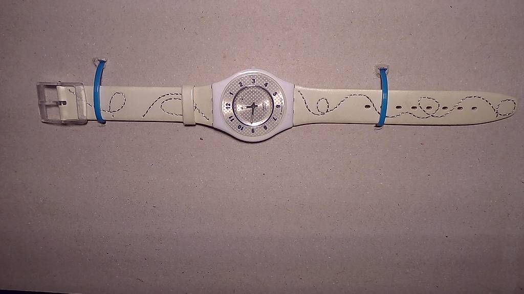Orologi: Vintage Swatch Skin Watch TIME SLICE SFW100 – Usato da Bellinzona venduto da Embe