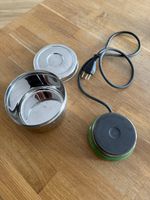 Bertschiinger Heizplatte mit Topf & Deckel, Mini Kochplatte