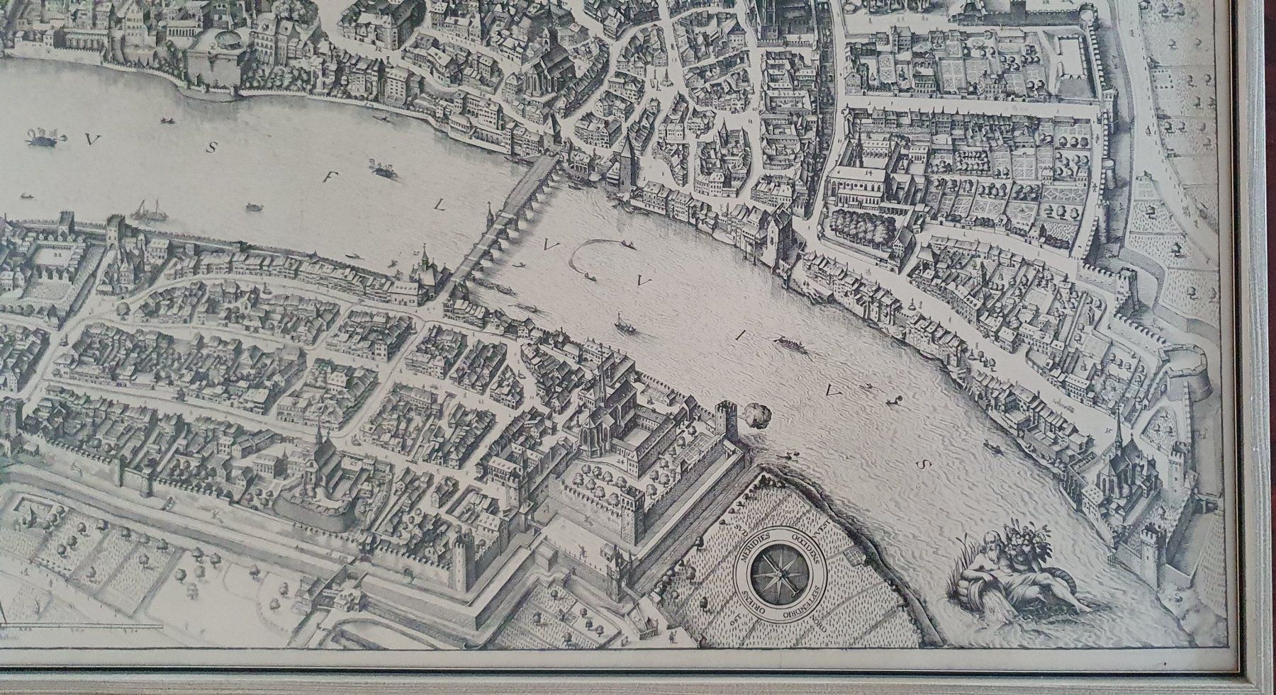 Foto & Immagini: Grosses Bild - Stadtplan Basel nach Merian – Usato da Kreuzlingen venduto da Rschweiz1 3