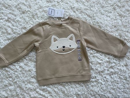 Sweat bébé 23 mois renard beige Orchestr'a neuf