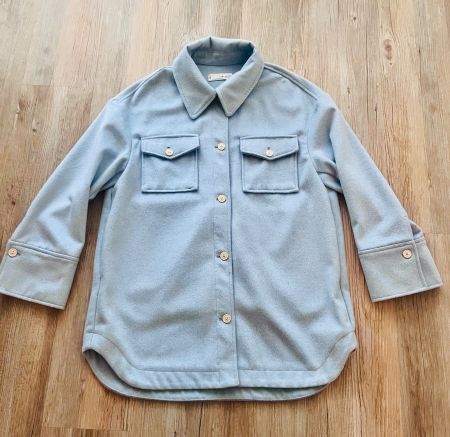 Mango Overshirt/Jacke hellblau Gr: XS/S oversize